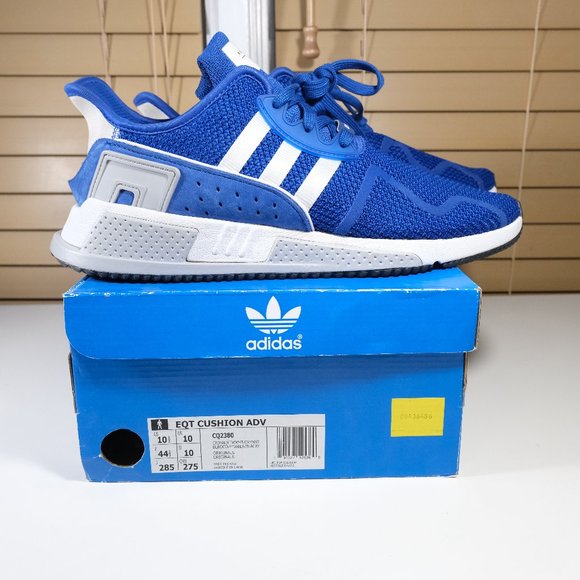 Mens Adidas EQT Cushion ADV Collegiate Royal Sneakers CQ2380 Size US 10.5 - Picture 1 of 12